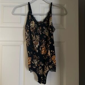 Spell Rosa Lace Bodysuit - Coal